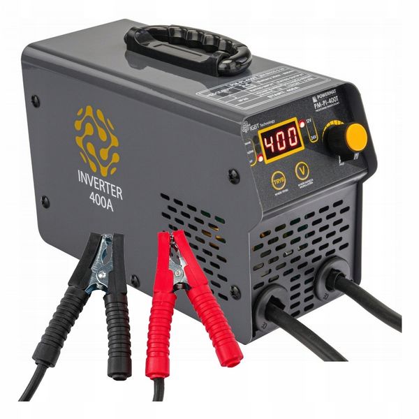 Prostownik AKUMULATOROWY inwertorowy z ROZRUCHEM 400A 12/24 V ładowarka 40A zdjęcie 1