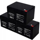 ZESTAW 36V 3x AKUMULATOR 12V 12Ah ROWER HULAJNOGA