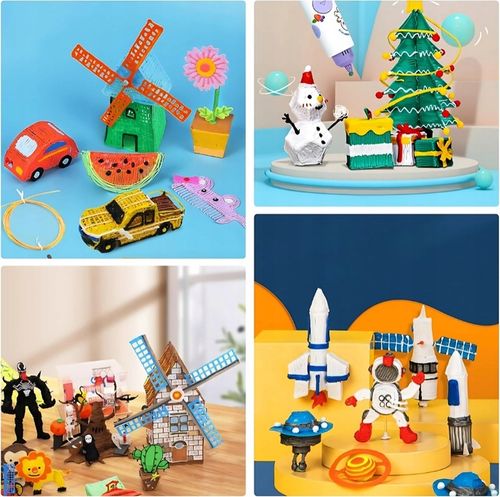 DŁUGOPIS 3D MAGICZNA DRUKARKA PEN DLA DZIECI FILAMENT ZESTAW 21 KOLOR 109 M na Arena.pl