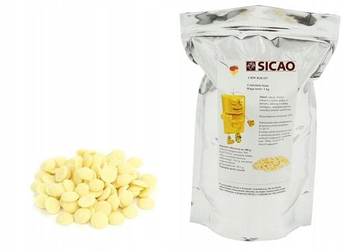 NAJLEPSZA Czekolada BIAŁA 1 KG do fontann fondue Sicao na Arena.pl