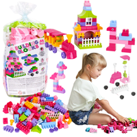 Zestaw Klocków 90 Elementów Pastelowe Kolory Konstruowanie Budowle  6559