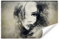 Fototapeta Portret KOBIETY Akwarele Abstrakcja Styl Vintage 270cm x 180cm