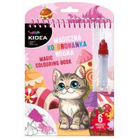 magiczna kolorowanka wodna z pisakiem kotki v2 kidea