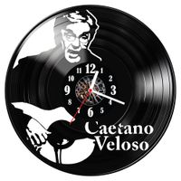 Zegar ścienny z płyty winylowej Caetano Veloso 1366.14