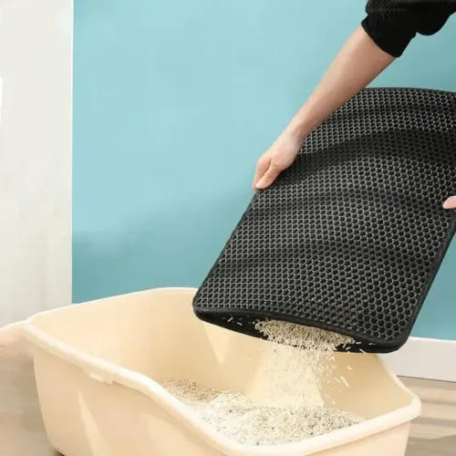 Mata wycieraczka pod kuwetę dla kota na żwirek 45x60cm duża oczka 0.55 na Arena.pl