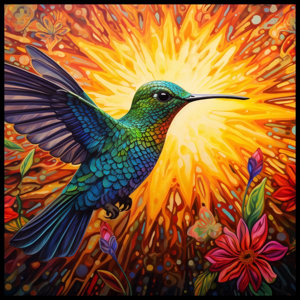 Plakat 100x100cm Koliber Barw zdjęcie 2