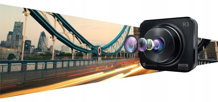 Kamera rejestrator jazdy Navitel R3 GPS Full HD Tryb nocny Detektor ruchu zdjęcie 12