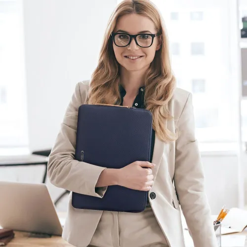 torba tech-protect fleece na laptopa 13-14" - niebieska na Arena.pl