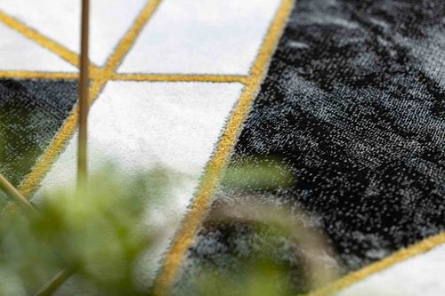 RUG/LU/ESTEMA/MARBLE3/BLACK+GOLD/80x150 na Arena.pl