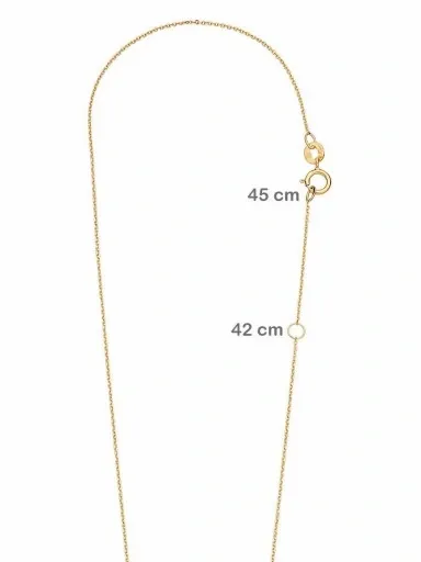 Złoty naszyjnik 333 CELEBRYTKA AŻUROWA KONICZYNKA zdjęcie 4