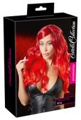 wig red wavy long