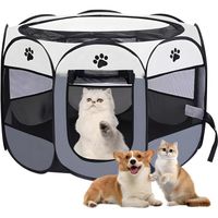 KOJEC DLA ZWIERZĄT PSA KOTA KRÓLIKA DUŻY SKŁADANY WENTYLACJA WODOODPORNY