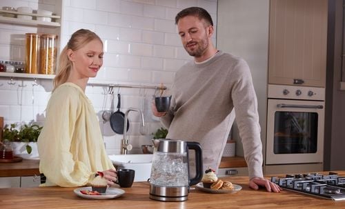 Czajnik elektryczny bezprzewodowy szklany STALOWY LED INOX 1,7l 2200W na Arena.pl