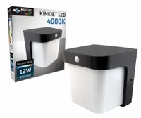 Lampa kinkiet ogrodowy z czujnikiem zewnętrzna LED