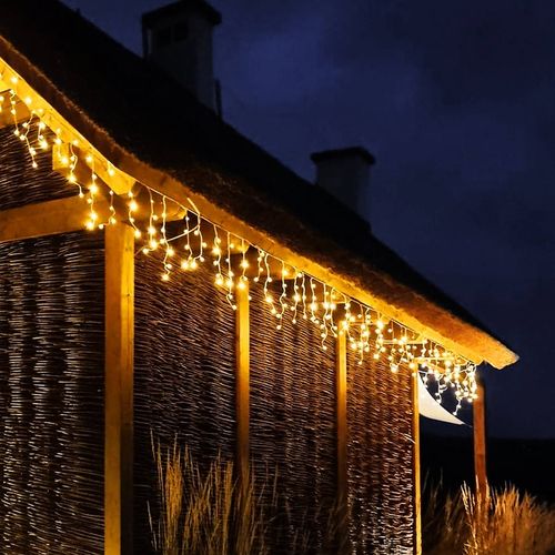 LAMPKI SOPLE CHOINKOWE 300LED KURTYNA ŚWIETLNA FLASH ZEW/WEW CIEPŁY BIAŁY na Arena.pl