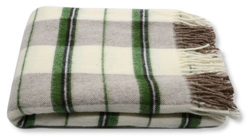 Koc Z Wełny Nowozelandzkiej Krata 18716 na Arena.pl