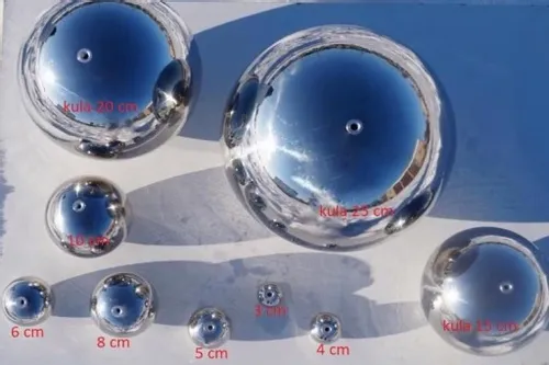 Srebrna kula lustrzana Ø 10 cm - gwintowana na Arena.pl