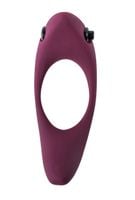 pierścień erection vibroring pure passion lunar wine red