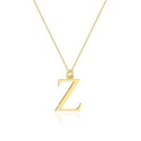 Złoty Naszyjnik Celebrytka Litera "Z" Brylant Grawer