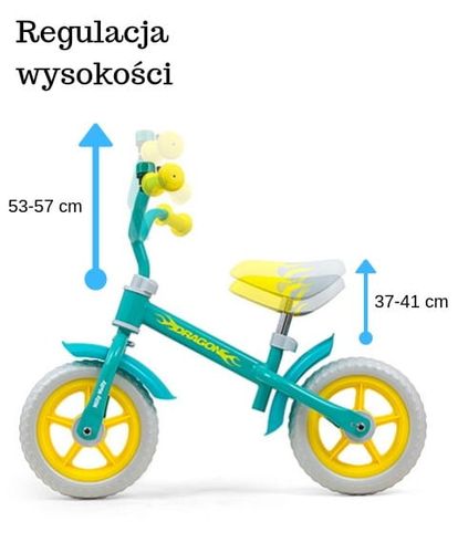 Milly Mally Rowerek Biegowy Dragon Mint na Arena.pl