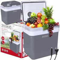 Lodówka Samochodowa Turystyczna 25L Przenośna 12V 230V Chłodzenie Grzanie