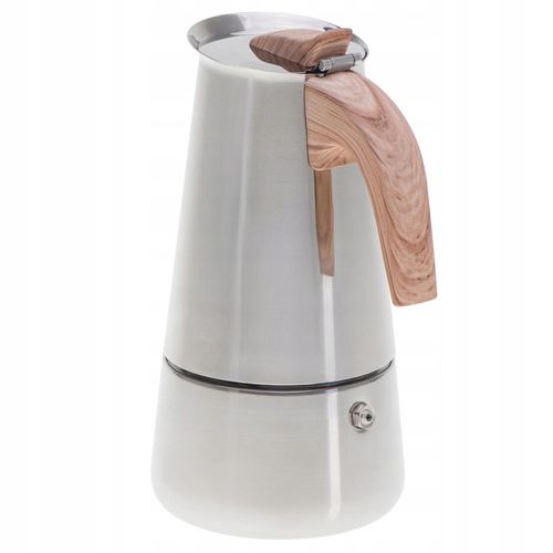 Kawiarka Zaparzacz do kawy 320ml Działa na indukcji, Gaz, Stalowa Camry na Arena.pl