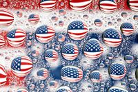 FOTOTAPETA Ameryka USA flaga piłki JAKOŚĆ WYDRUKU