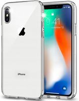 ETUI OBUDOWA DO APPLE IPHONE X/XS SILICONE CASE PRZEZROCZYSTY + SZKŁO