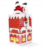 MIKOŁAJ WSPINAJĄCY SIĘ I WCHODZĄCY DO KOMINA