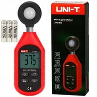 LUKSOMIERZ ŚWIATŁOMIERZ MIERNIK NATĘŻENIA ŚWIATŁA BATRIE ZESTAW UNI-T UT383