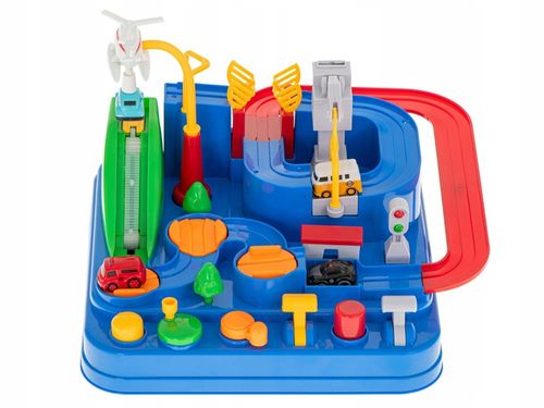 Tor przeszkód interaktywny samochodowy wyścigi parking 4 pojazdy auto autob na Arena.pl