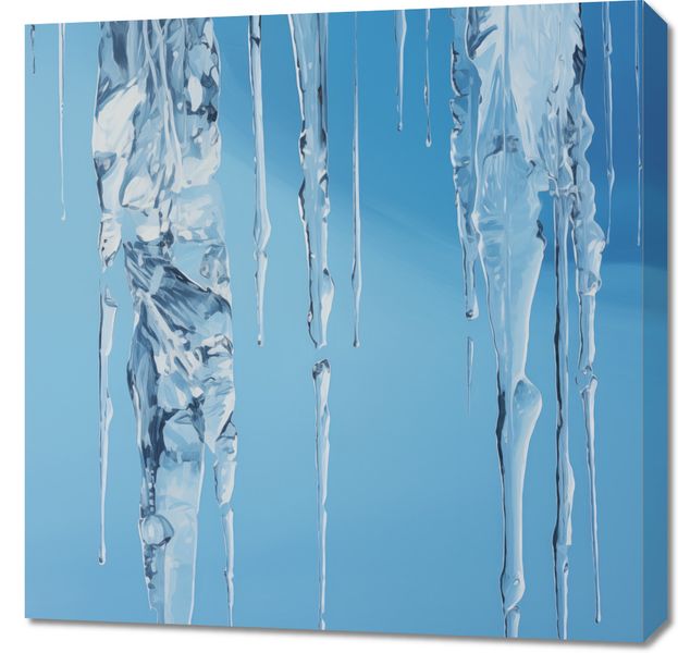 Obraz 70x70cm Kryształowe Sople zdjęcie 1