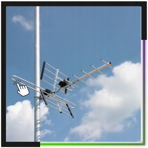 Antena do TV naziemnej DVB-T2 COMBO MUX-8 VHF/UHF zewnętrzna 4K LTE na Arena.pl