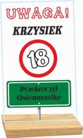 STATUETKA RAMKA na 18 urodziny spersonalizowany prezent duży wybór nadruk