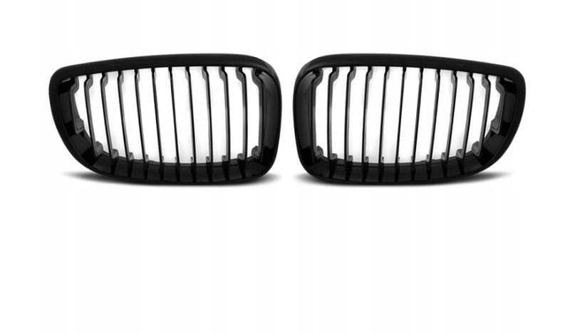 GRILL NERKI BMW E87/E81 07-11 BLACK POŁYSK zdjęcie 2