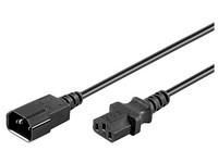 MicroConnect Power Cord C13 F - C14 M 0.6m