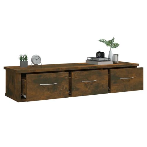 Szafka ścienna, przydymiony dąb, 88x26x18,5 cm na Arena.pl