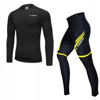 Komplet Rowerowy Termoaktywny Z Wkładką Męski Ocieplany DOPASOWANY Żel 4XL