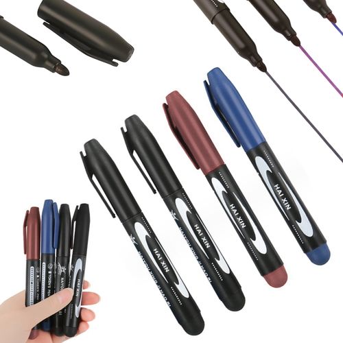 Funkcyjne markery marker permanentny pisaki flamastury kolory zestaw 4 szt na Arena.pl