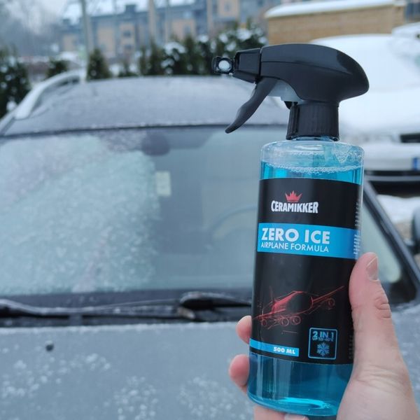 MOCNY Odmrażacz do Szyb Samochodowych Spray ZERO ICE Płyn do zdjęcie 5
