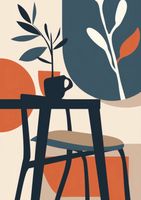 Plakat 21x29,7cm Poranek w Cieniu Drzew