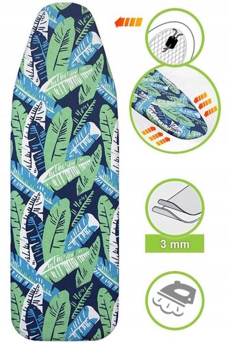 Pokrowiec na deskę do prasowania Amazonia Premium z podkładem BAWEŁNA 100% na Arena.pl