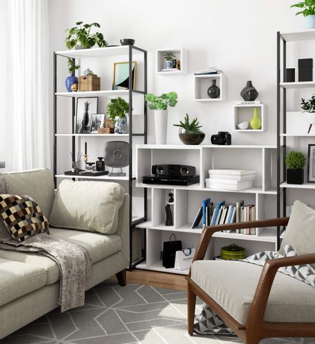 Półka ścienna K 25x25 cm komplet 3 szt. biała na Arena.pl