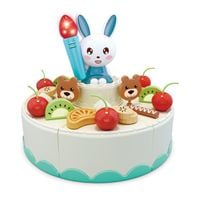 OGROMNY ZESTAW XL CUKIERNIA TORT URODZINOWY DO KROJENIA SŁODYCZE AGD 85EL.