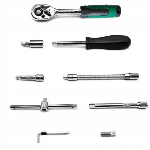 Zestaw klucze NASADKI 1/4 narzędzia klucze grzechotka TORX BITY INBUS na Arena.pl