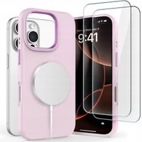 2 x MIĘKKIE SILIKONOWE ETUI CASE COVER MAGSAFE DO IPHONE 16 PRO + 2-PAK SZK