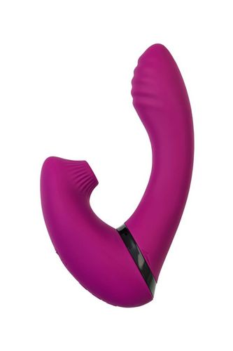 Jos Vibrator With Clitoral Stimulator Jos Spin, Silicone, Purple, 23 Cm na Arena.pl