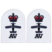 BRYTYJSKA NASZYWKA Z HAFTEM ROYAL NAVY AV