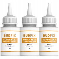 Klej cyjanoakrylowy gęsty średni rzadki Super Glue sekundowy 3 x 20g + igły