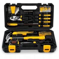 ZESTAW NARZĘDZI WKRĘTAKI BITY 1/4" IMBUSY MIARA 3M +AKCESORIA 126EL WALIZKA